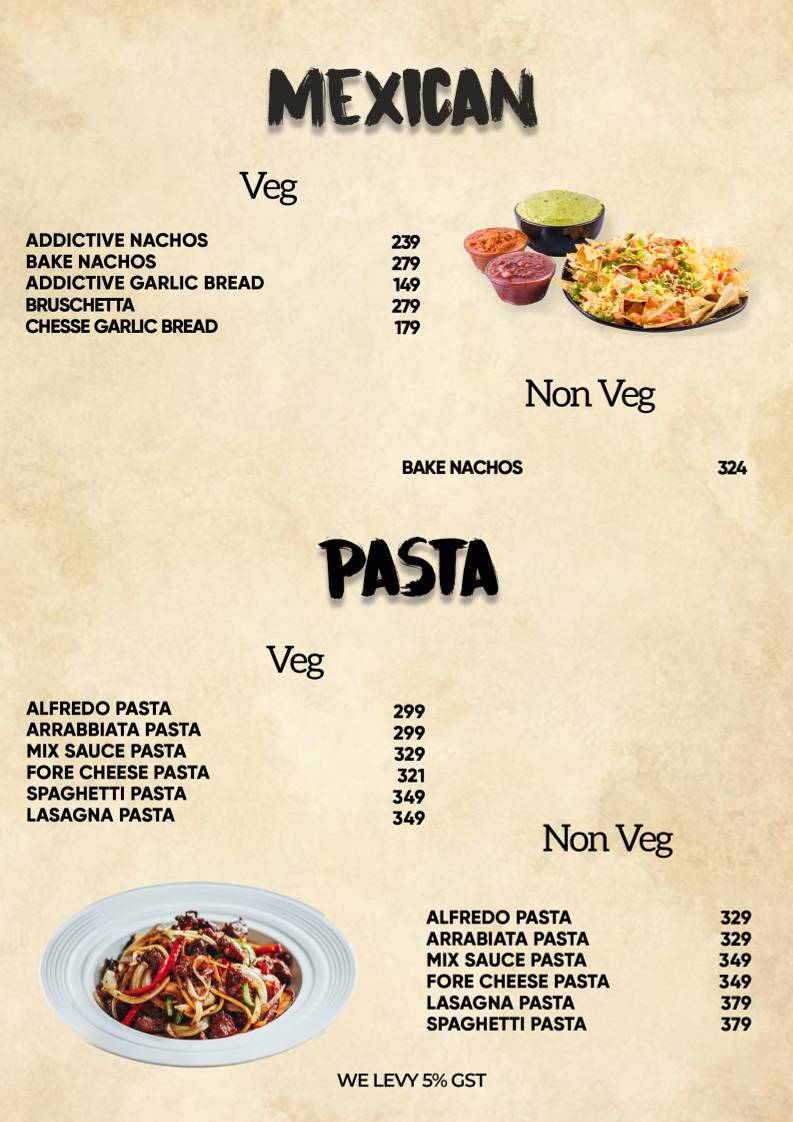 Sharrazz Cafe In Satyaniketan & Roof Top Dining menu