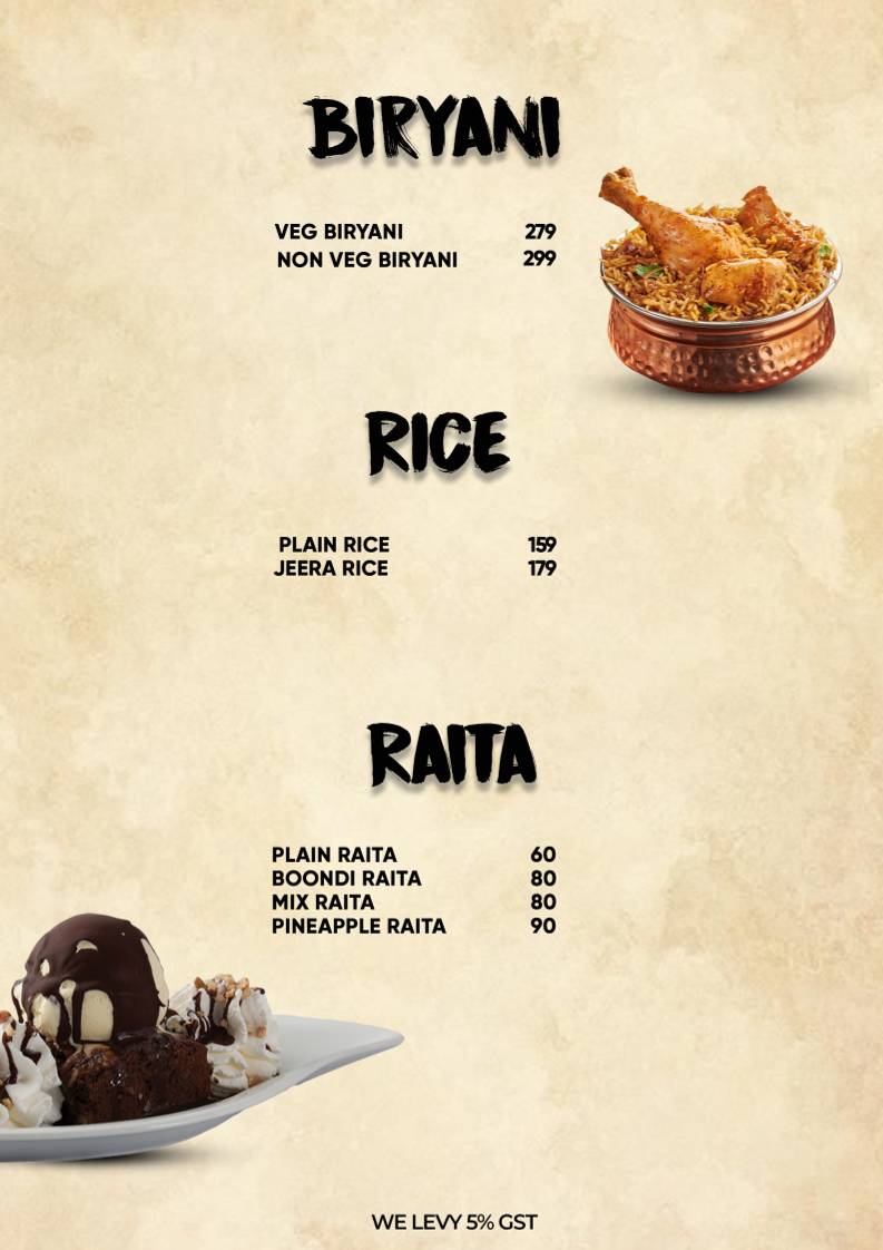 Sharrazz Cafe In Satyaniketan & Roof Top Dining menu