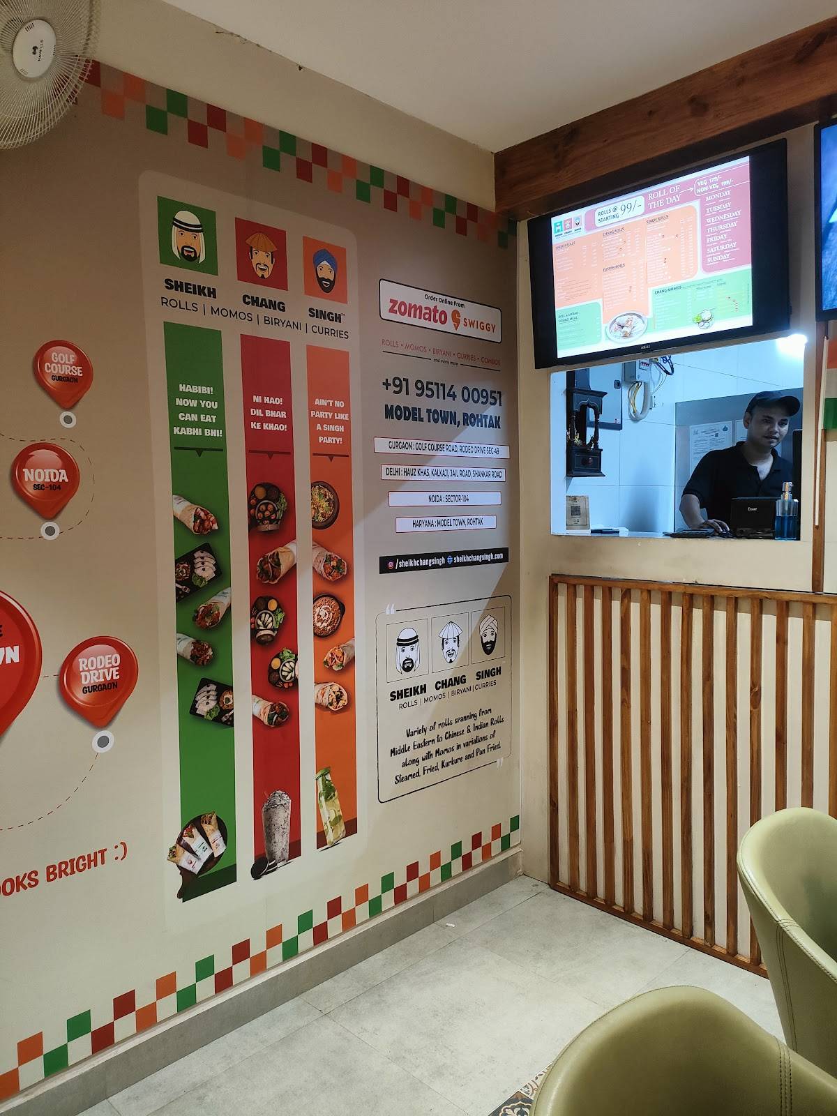 Sheikh Chang Singh menu