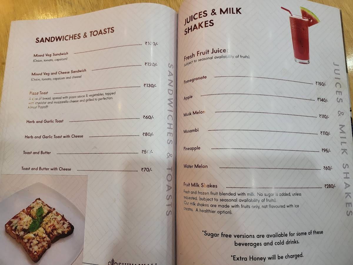 Shivanjali Cafe n Crafts menu