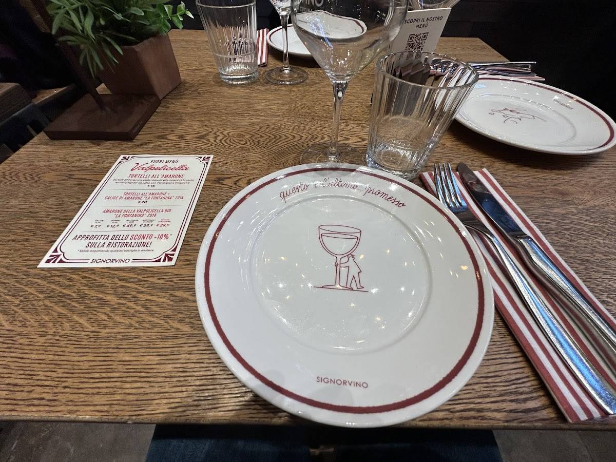 Menu di Signorvino Fidenza 