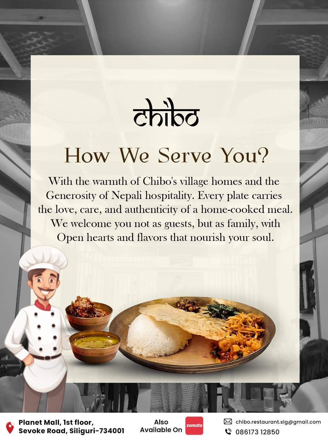Chibo Nepali Restaurant menu