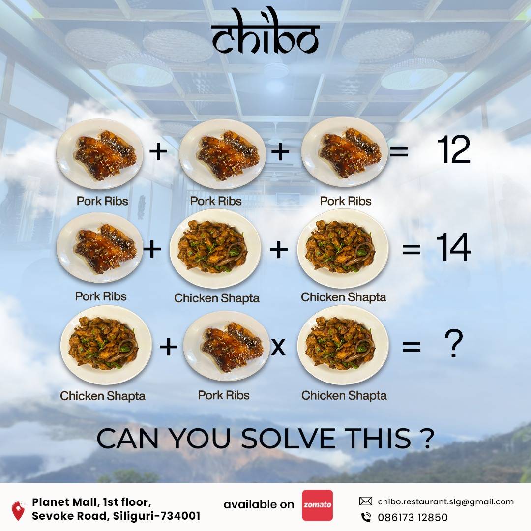 Chibo Nepali Restaurant menu