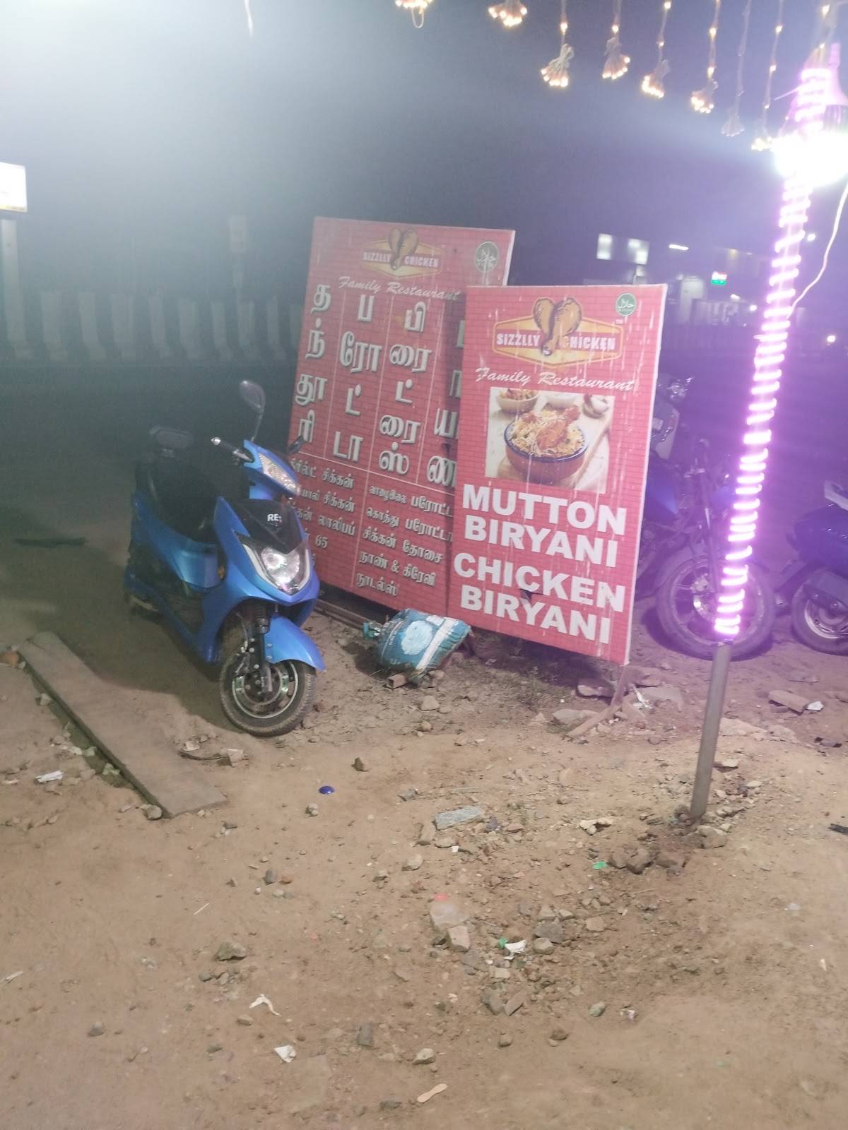Sizzlly Chicken menu