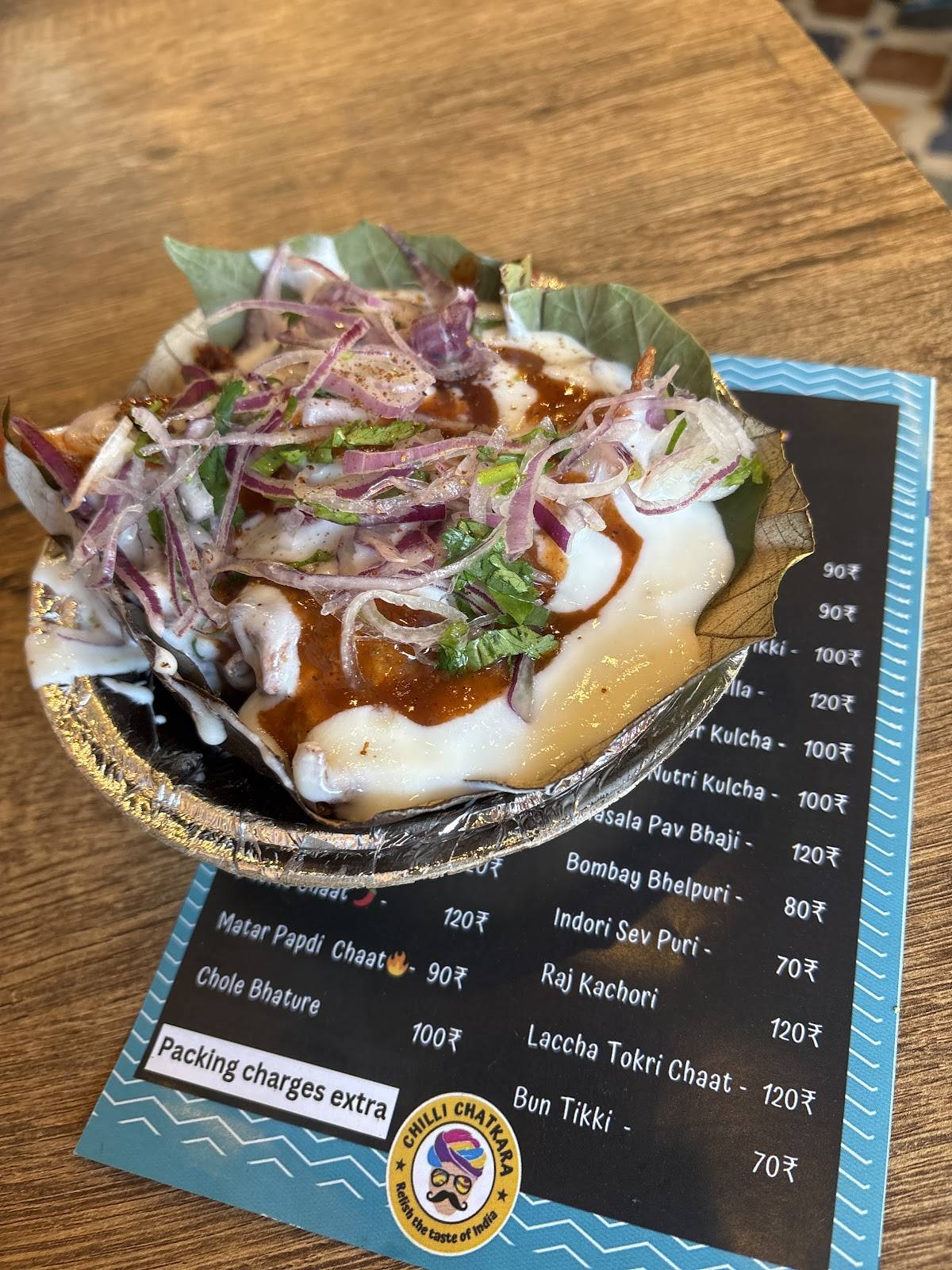 Chilli Chatkara menu