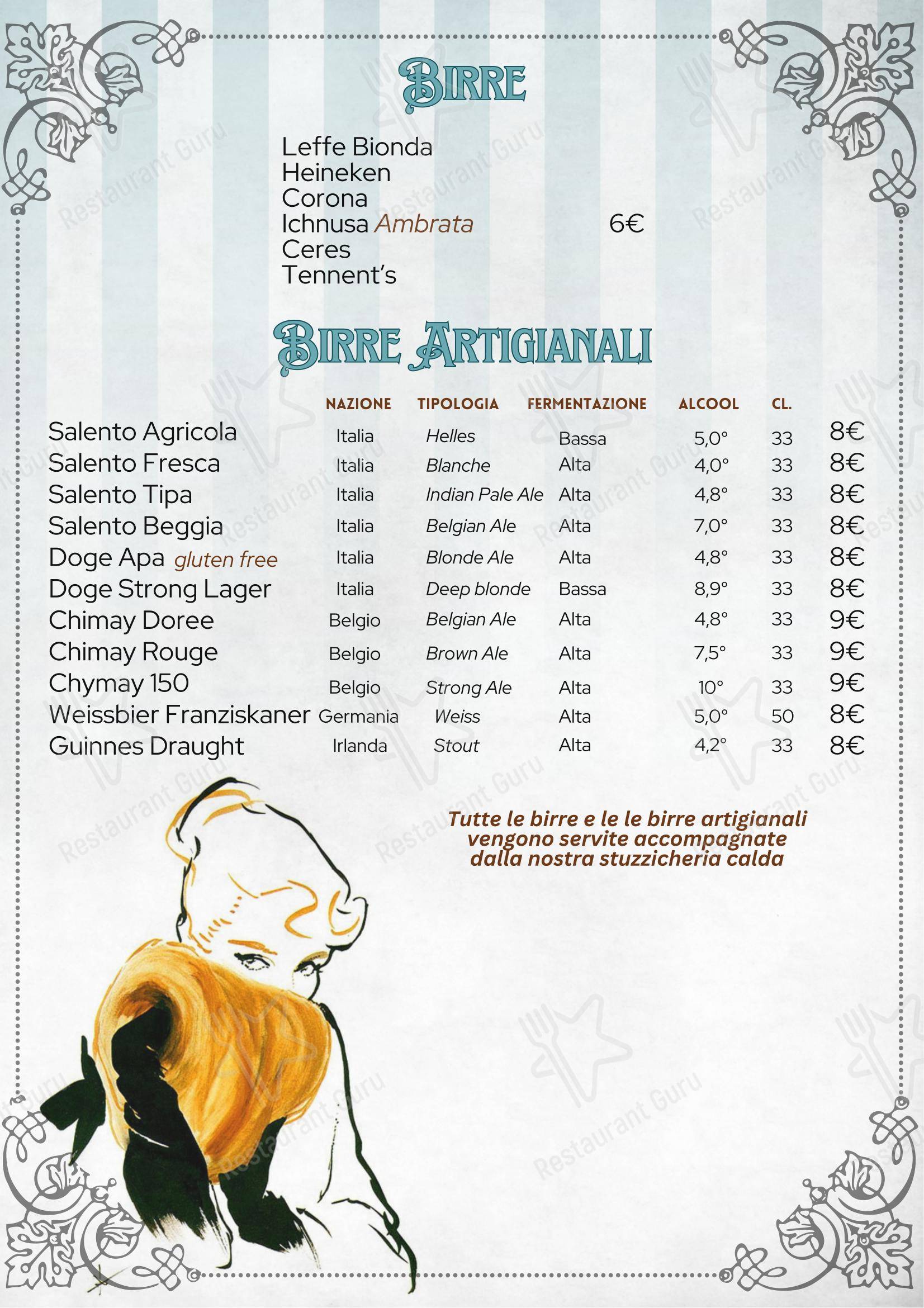 Menu di Soqquadro WineBar - Menu