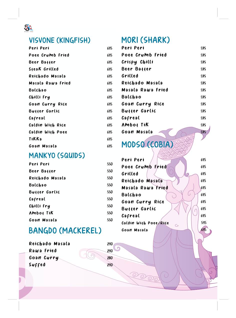 Souza Lobo - Since 1932 menu