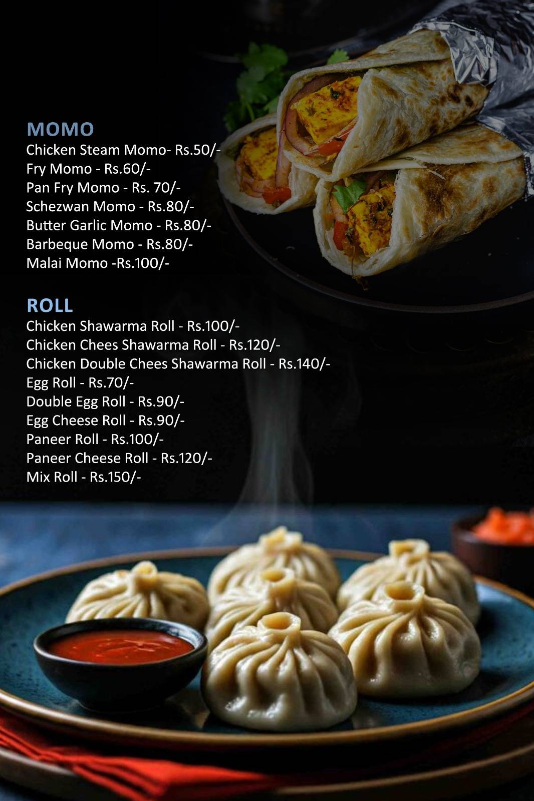 Spice Street menu