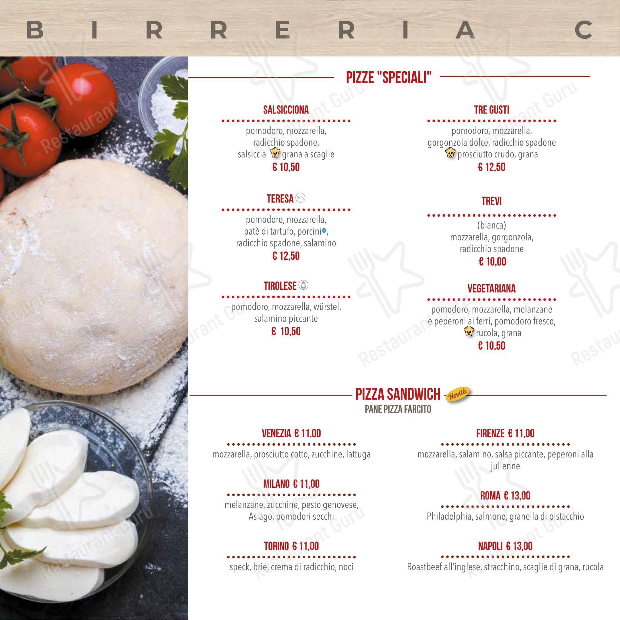 Menu di Spiller Verona - Детское