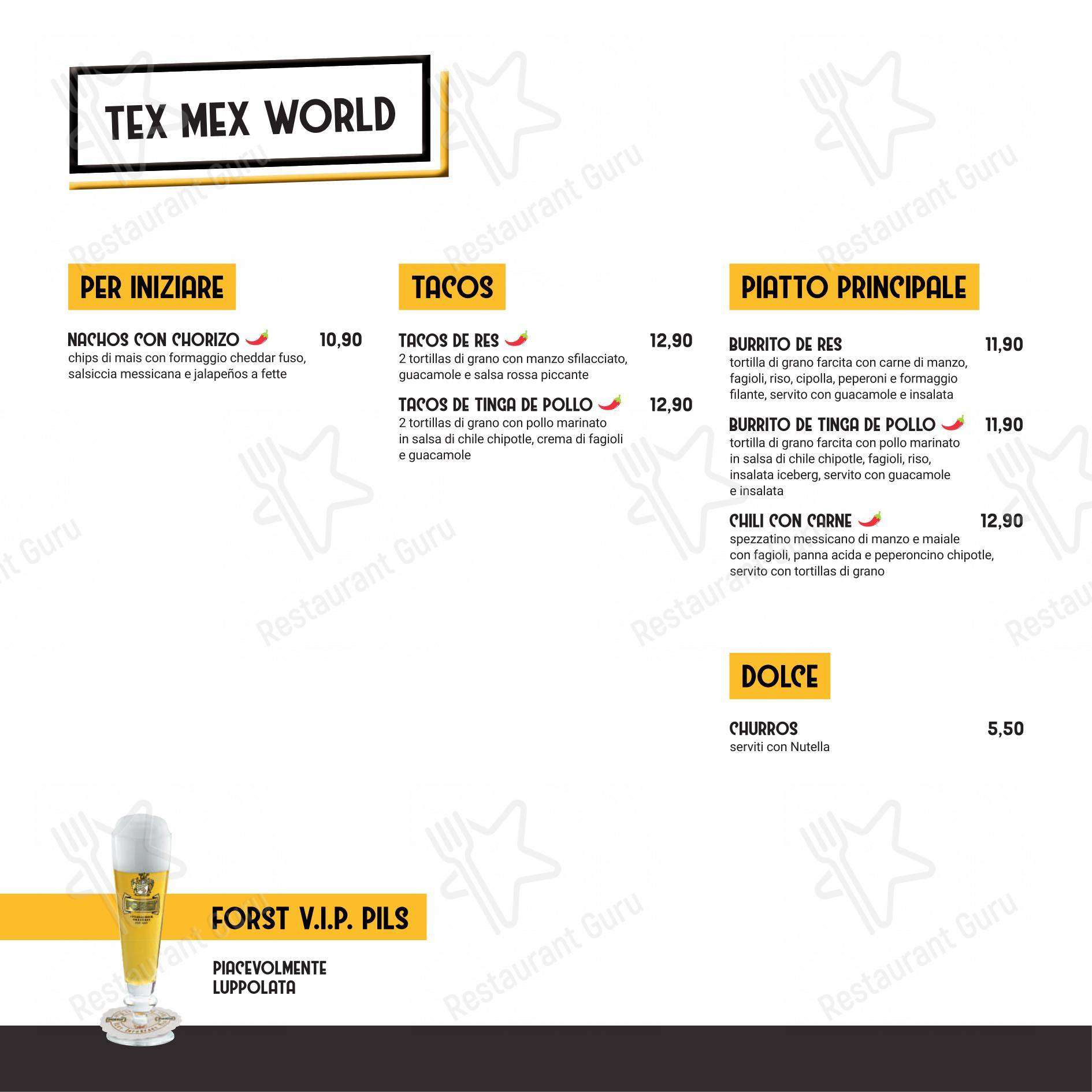 Menu bar per Spiller Verona in Verona