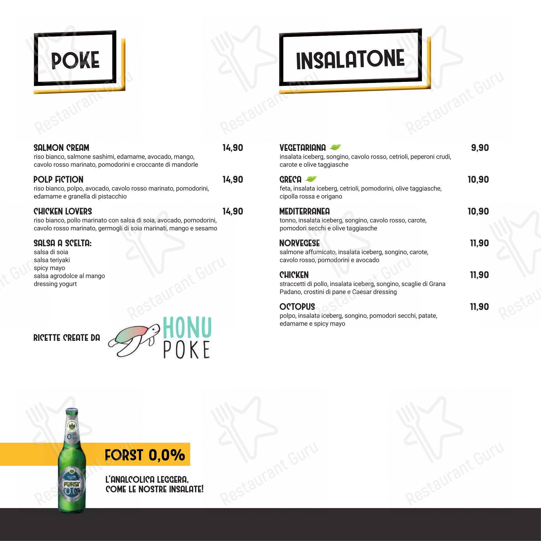 Spiller Verona in Verona - Menu bar
