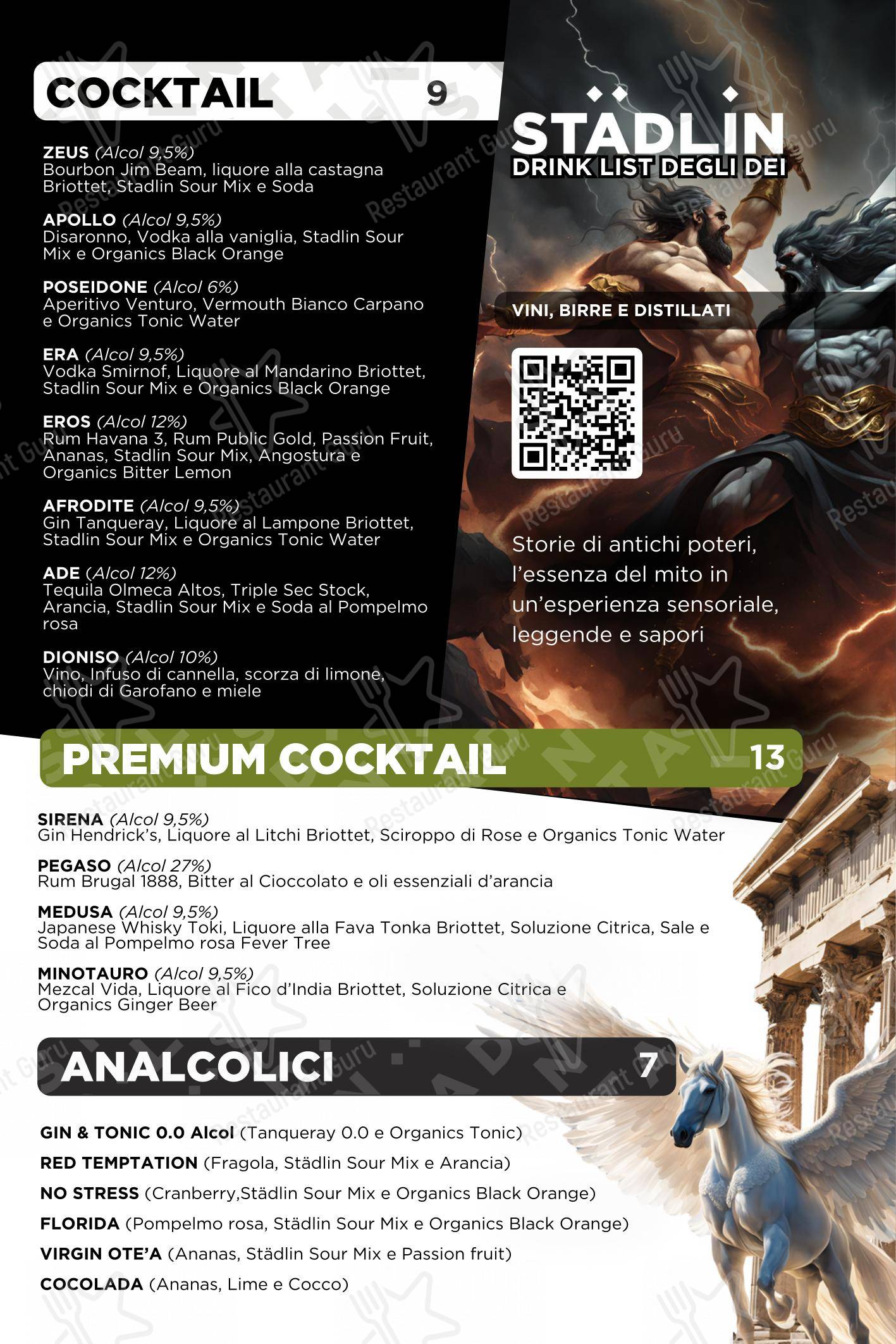 菜单 per Städlin in Roma