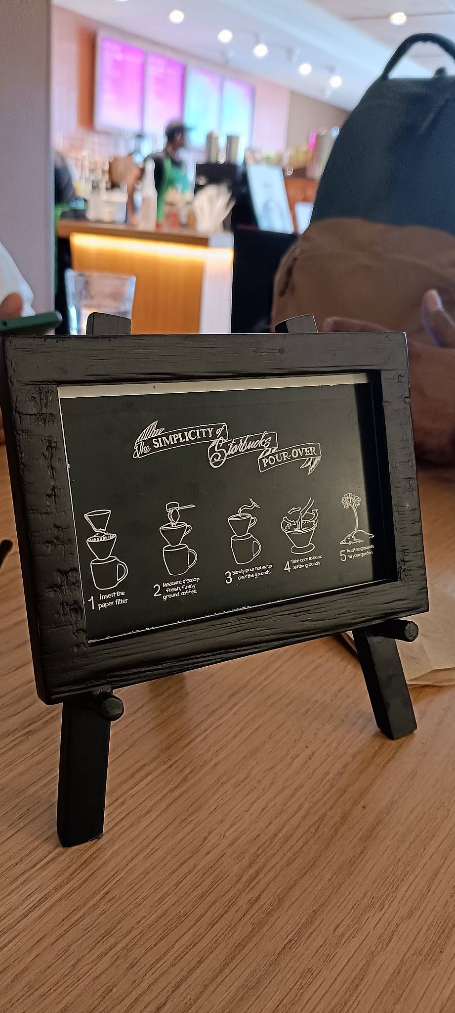 Starbucks menu