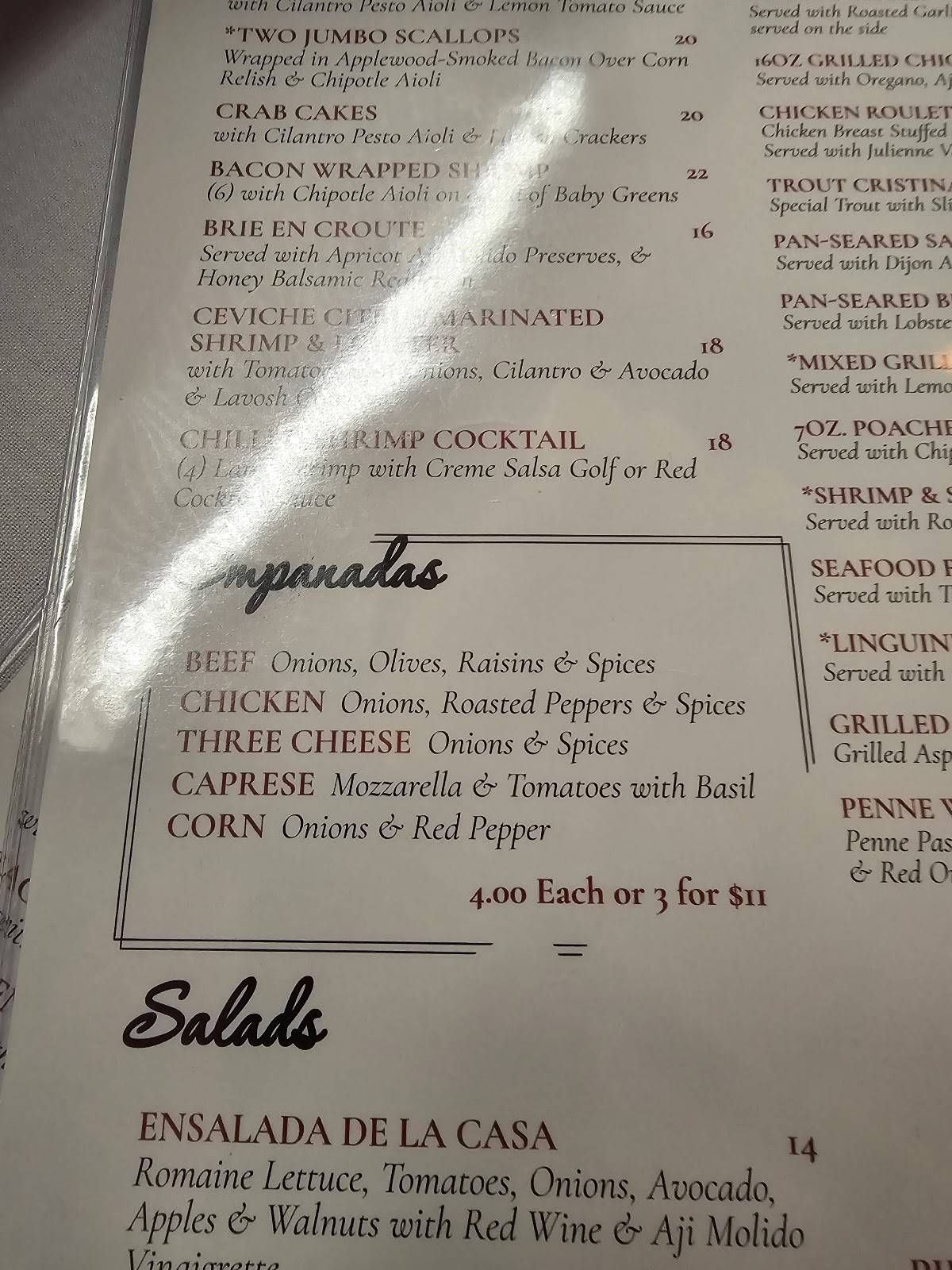 Menu at Piropos Restaurant "A Taste of Argentina well served", Kansas ...