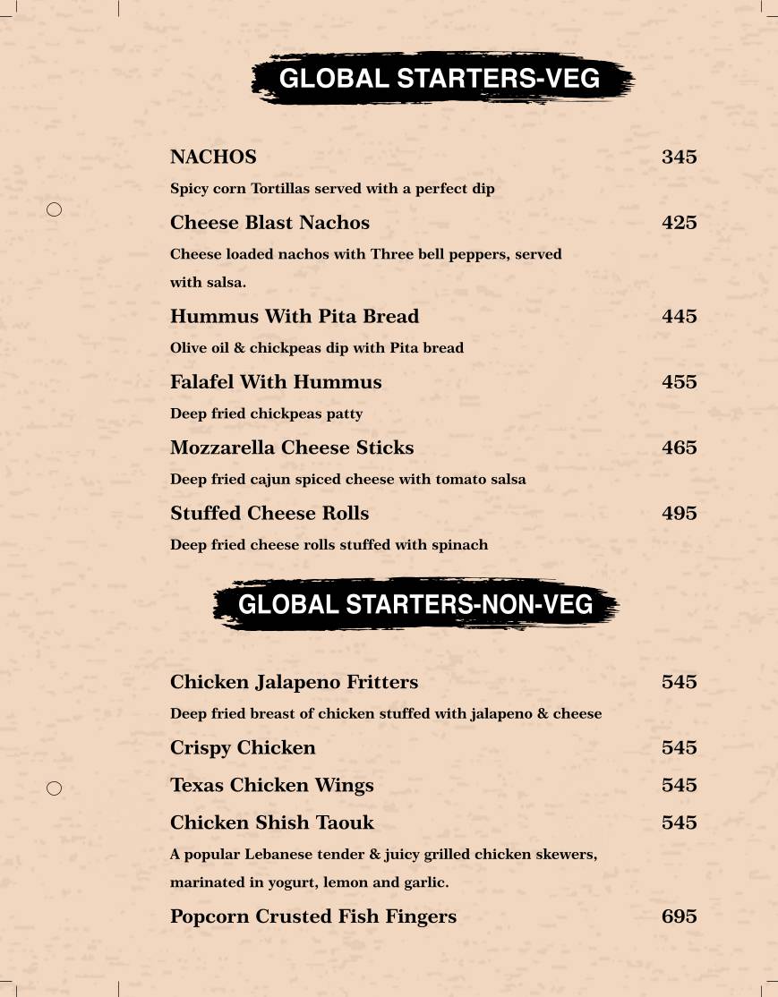 Stellar Binge menu
