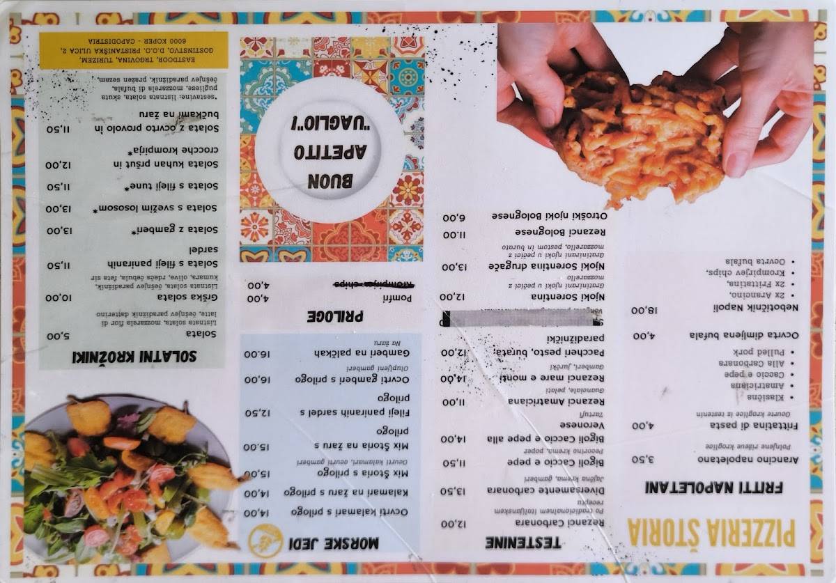 Menu di Štoria 
