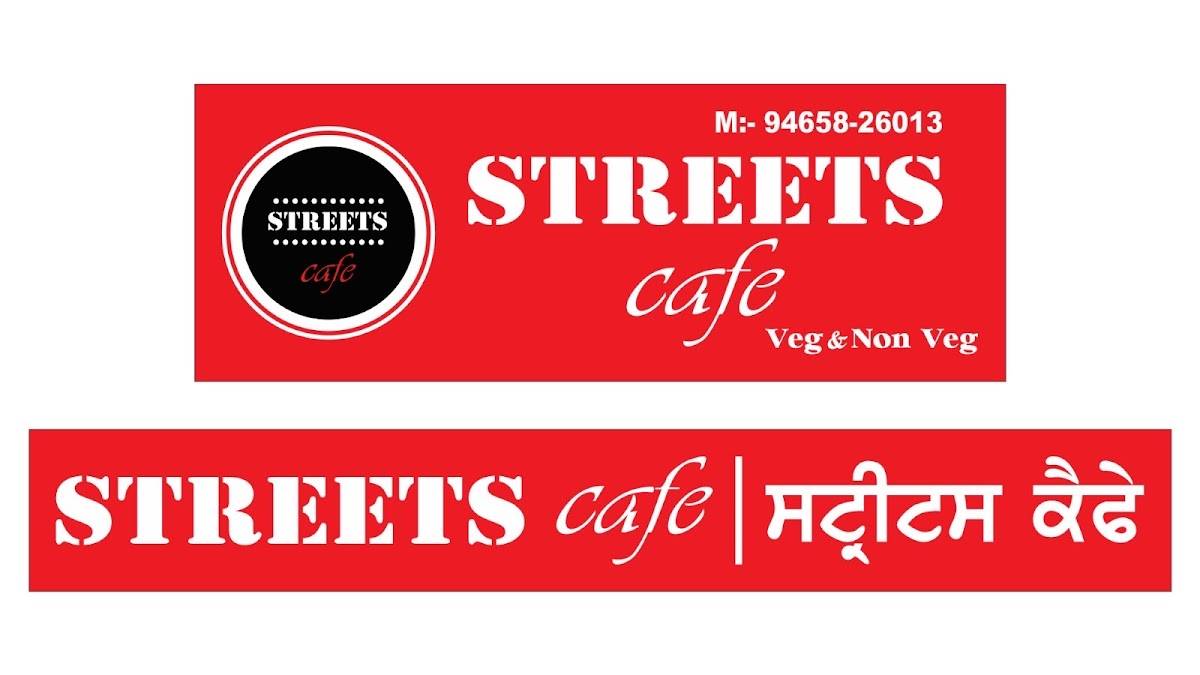 Streets Cafe menu