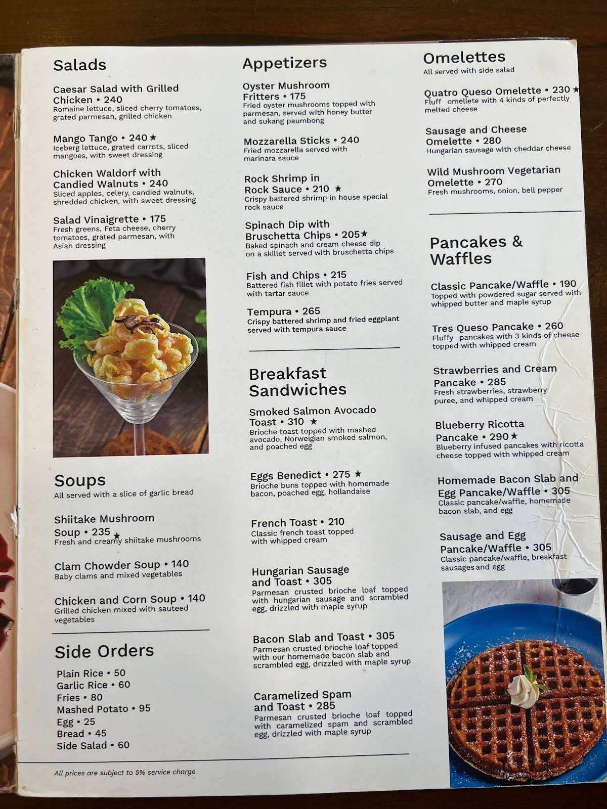 Sundays Eatery Menu - bu3yhri