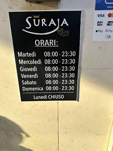 Menu di Suraja Cafè Vegan 