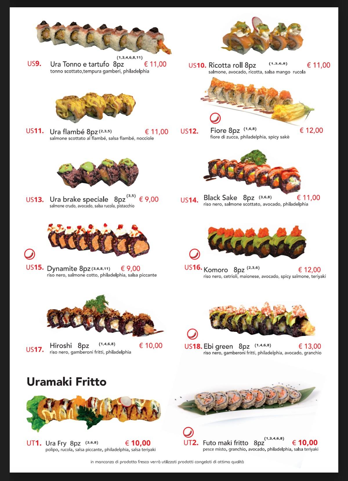 Menu di Sushi Fo 