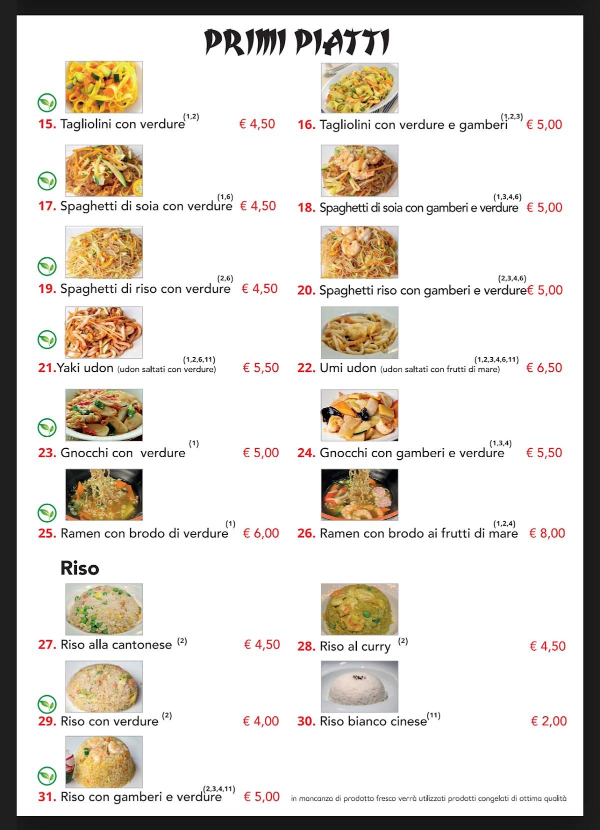 Menu di Sushi Fo 
