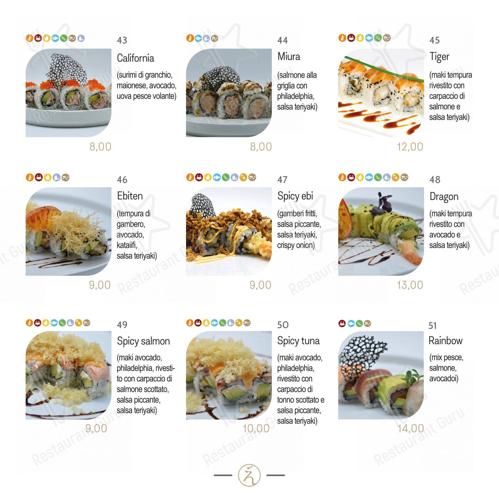 Ristorante Nest Sushi Wok in Fiorano - Menu