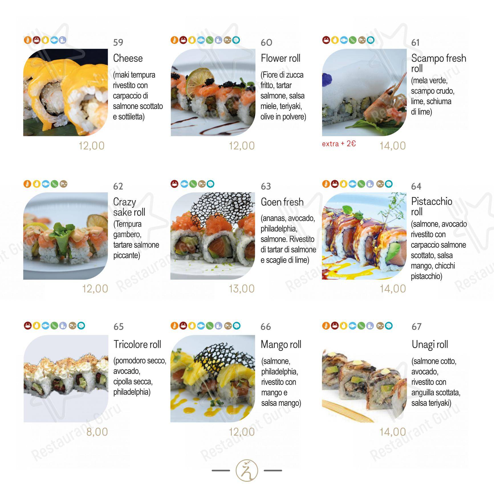 Menu per Ristorante Nest Sushi Wok ristorante