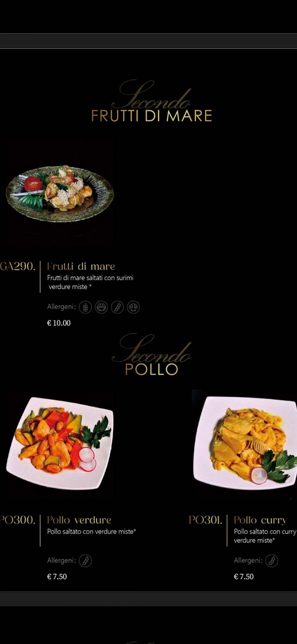 Menu di Sushi Ho 