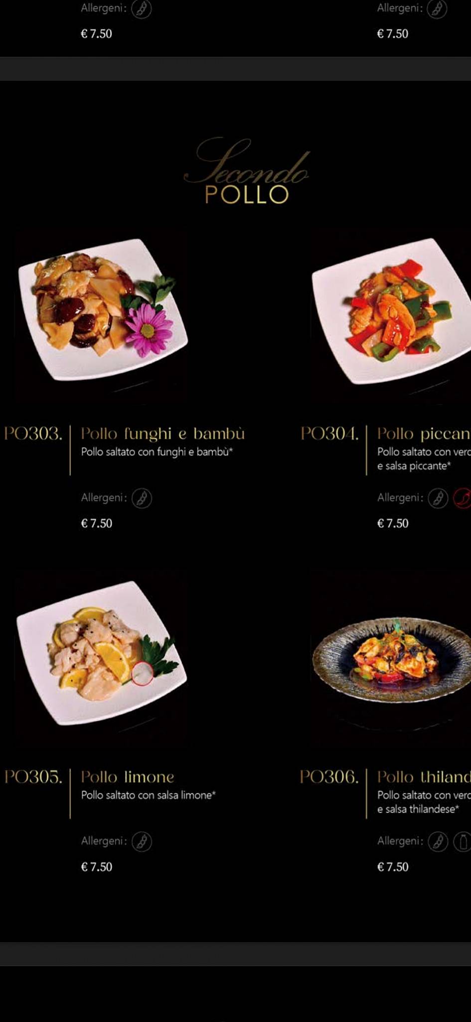 Menu di Sushi Ho 