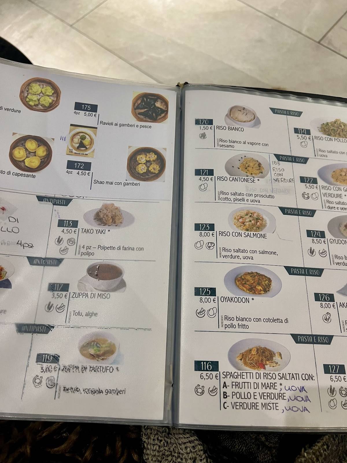 Menu di Sushi Levante Restaurant - ALL YOU CAN EAT - Roma 