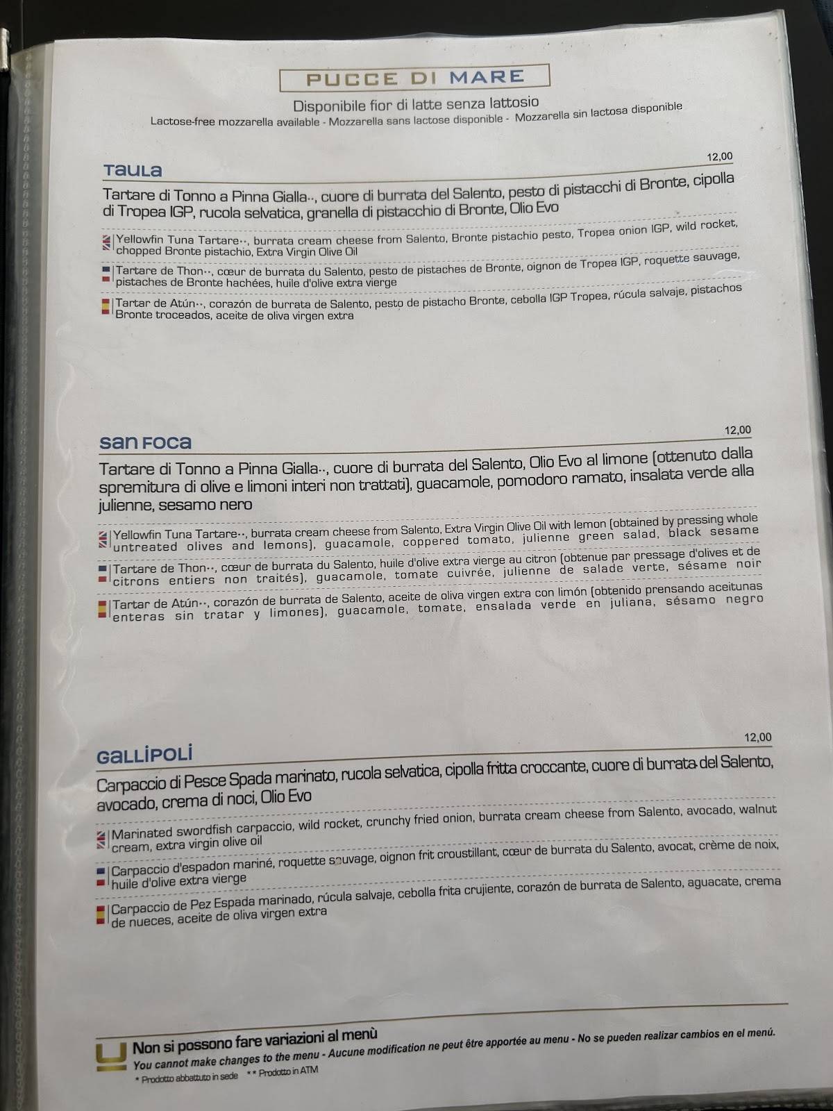 Menu di TAULA 