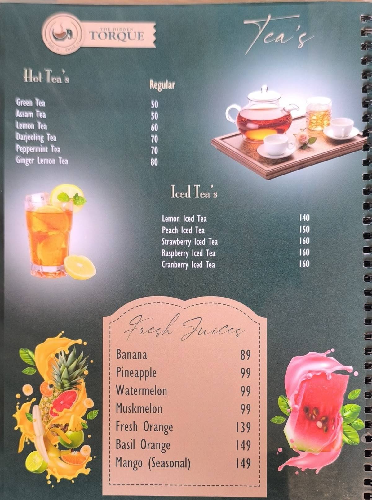 THE HIDDEN TORQUE menu