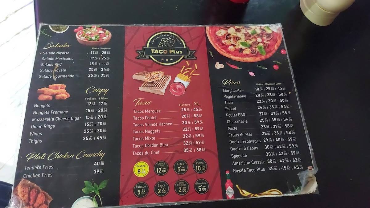 Menu de Taco Plus