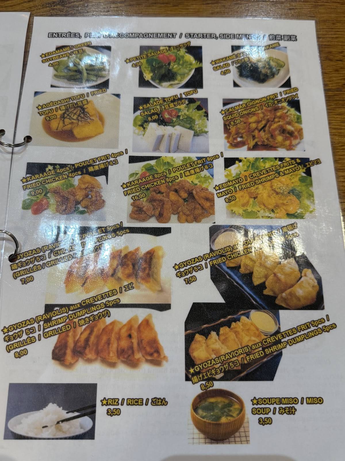 Menu de Taisho ken