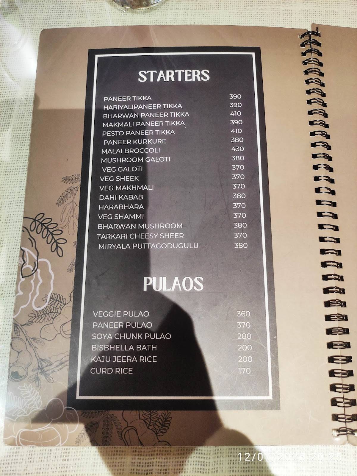 Tamarind Tree menu