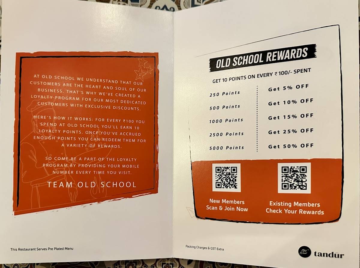 Tandur by Old School - Vadodara menu