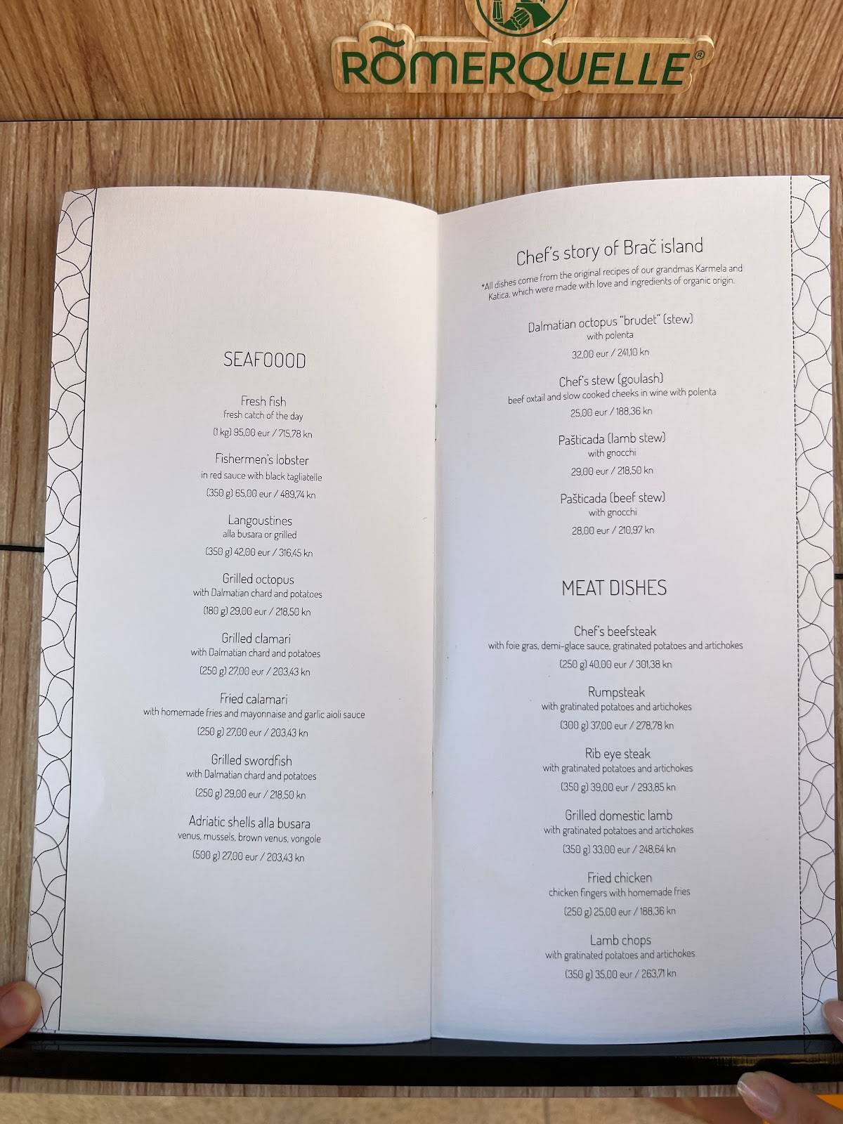 Menu di Riva - Bol d.o.o. 