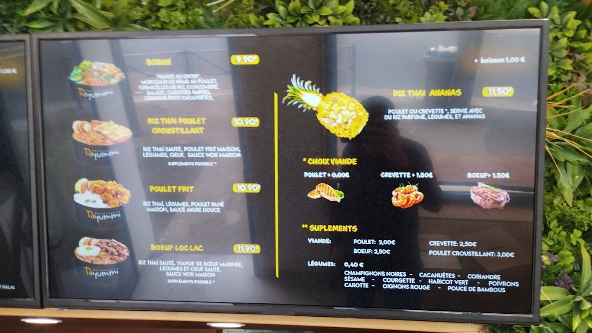 Menu de Tayummi