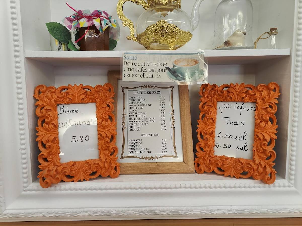 Menu de Tea Room Beauvent
