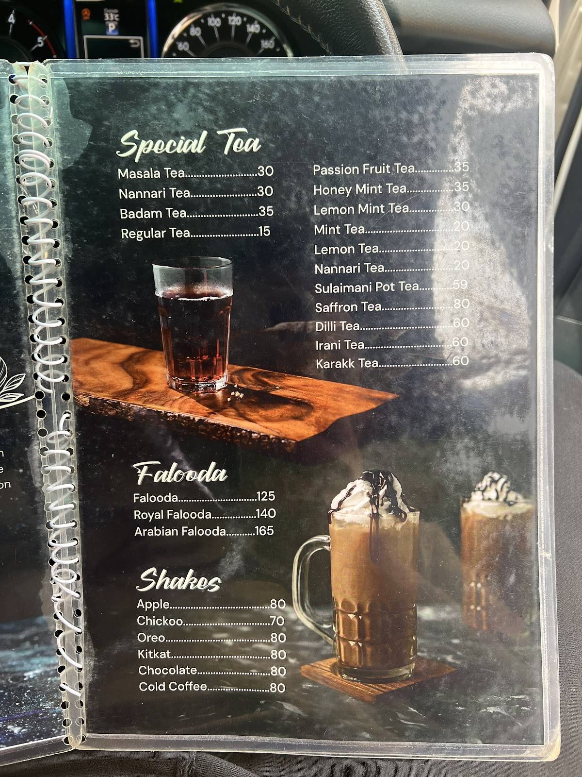 Tea Talk Koduvally menu