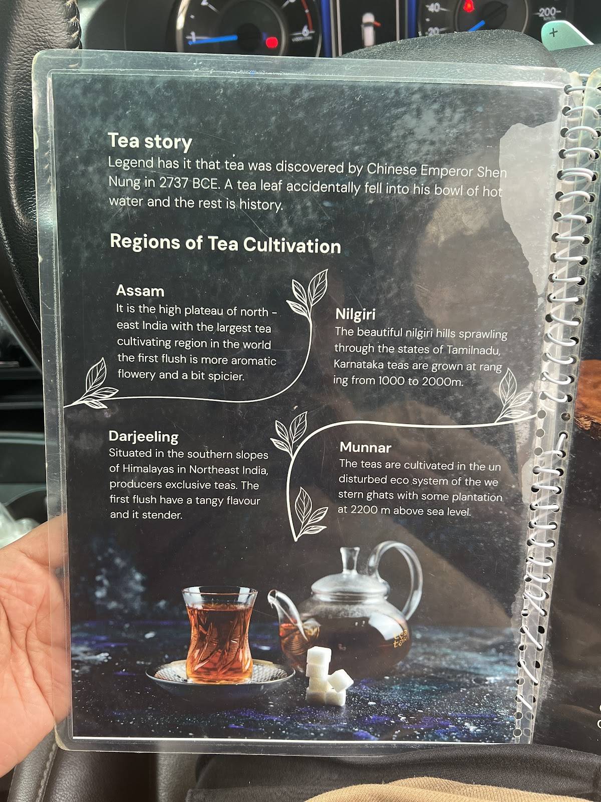 Tea Talk Koduvally menu
