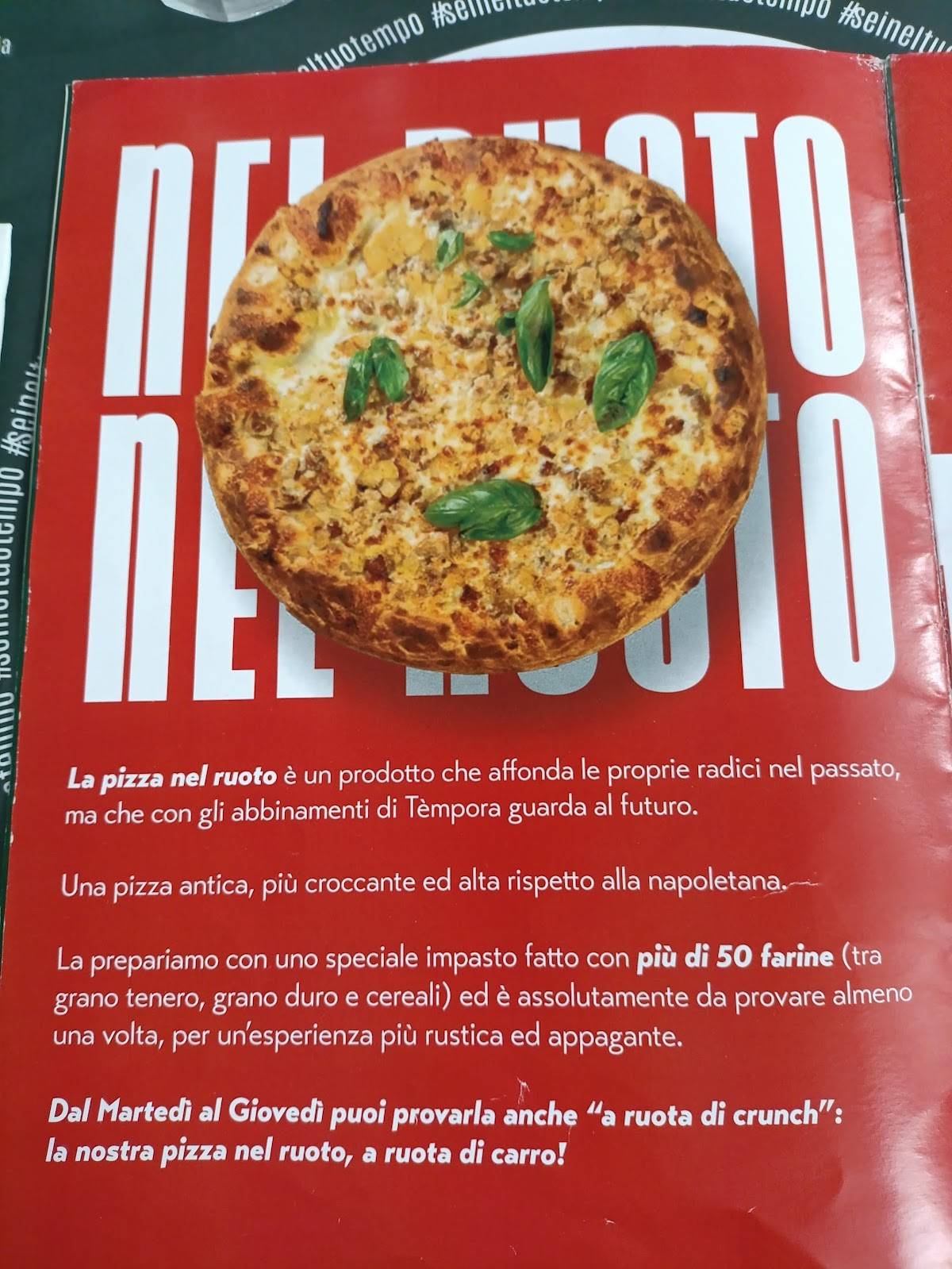Menu di Tèmpora 