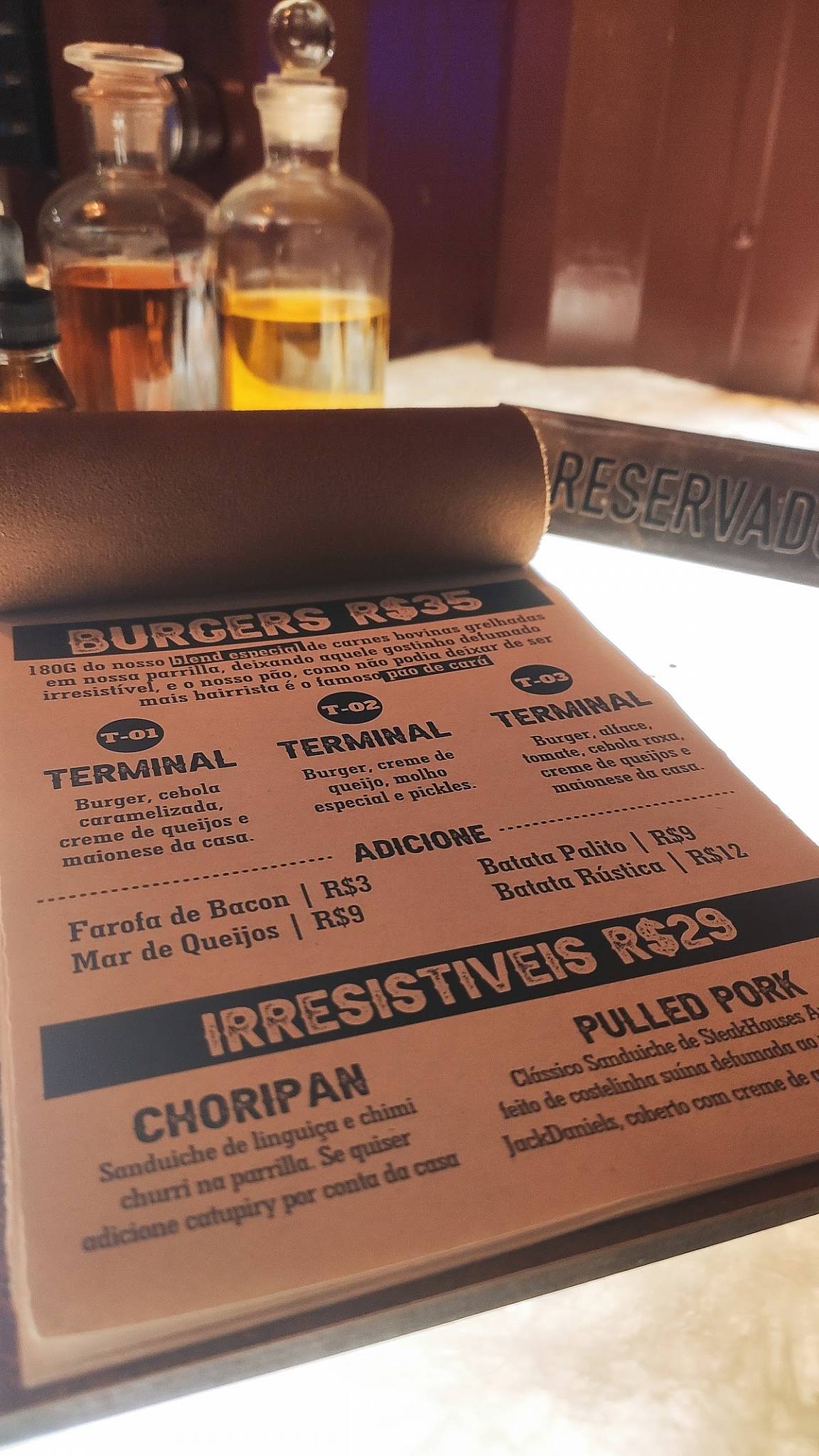 Terminal Bbq cardápio