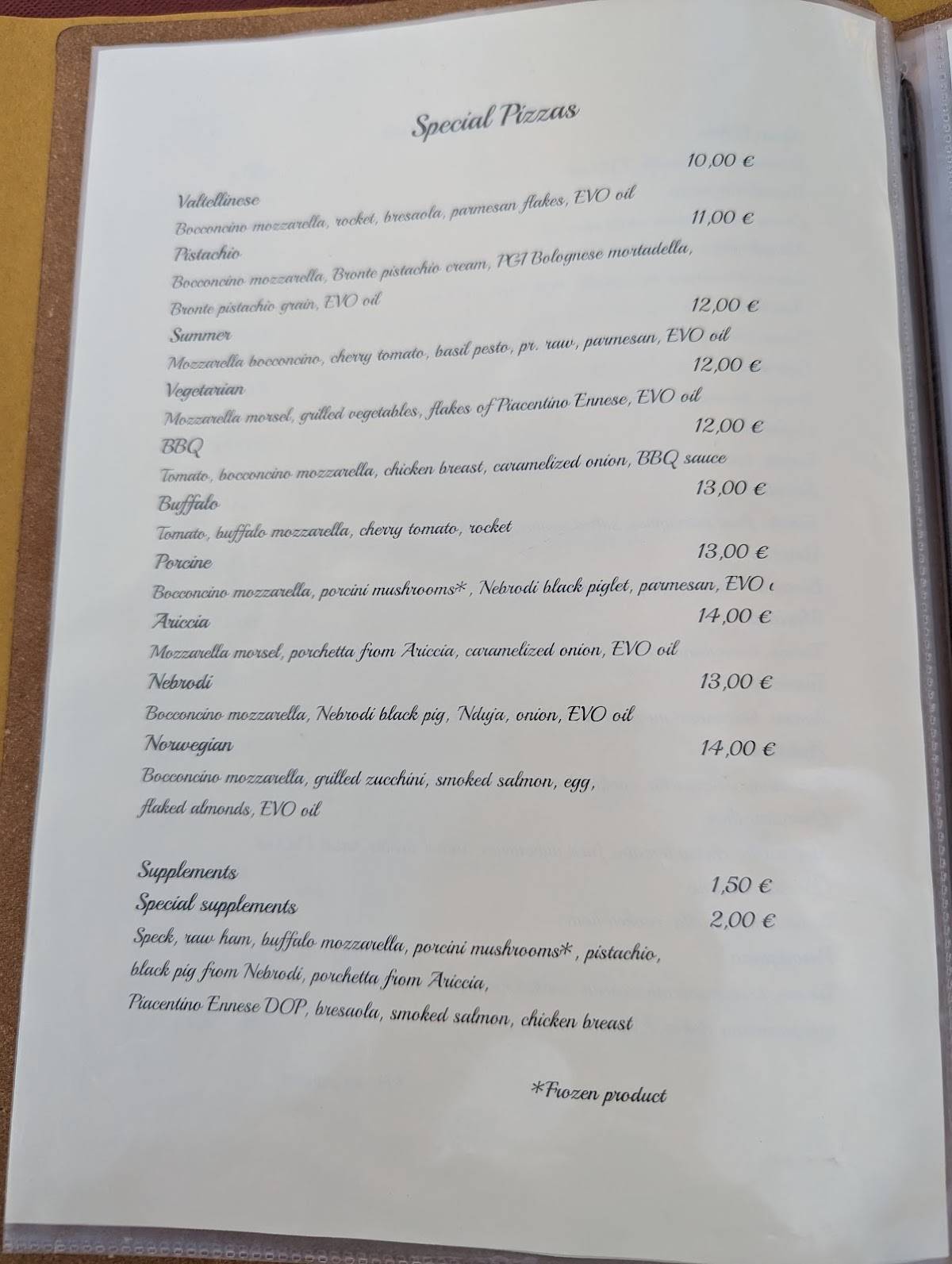 Menu di Terrazza Marconi 