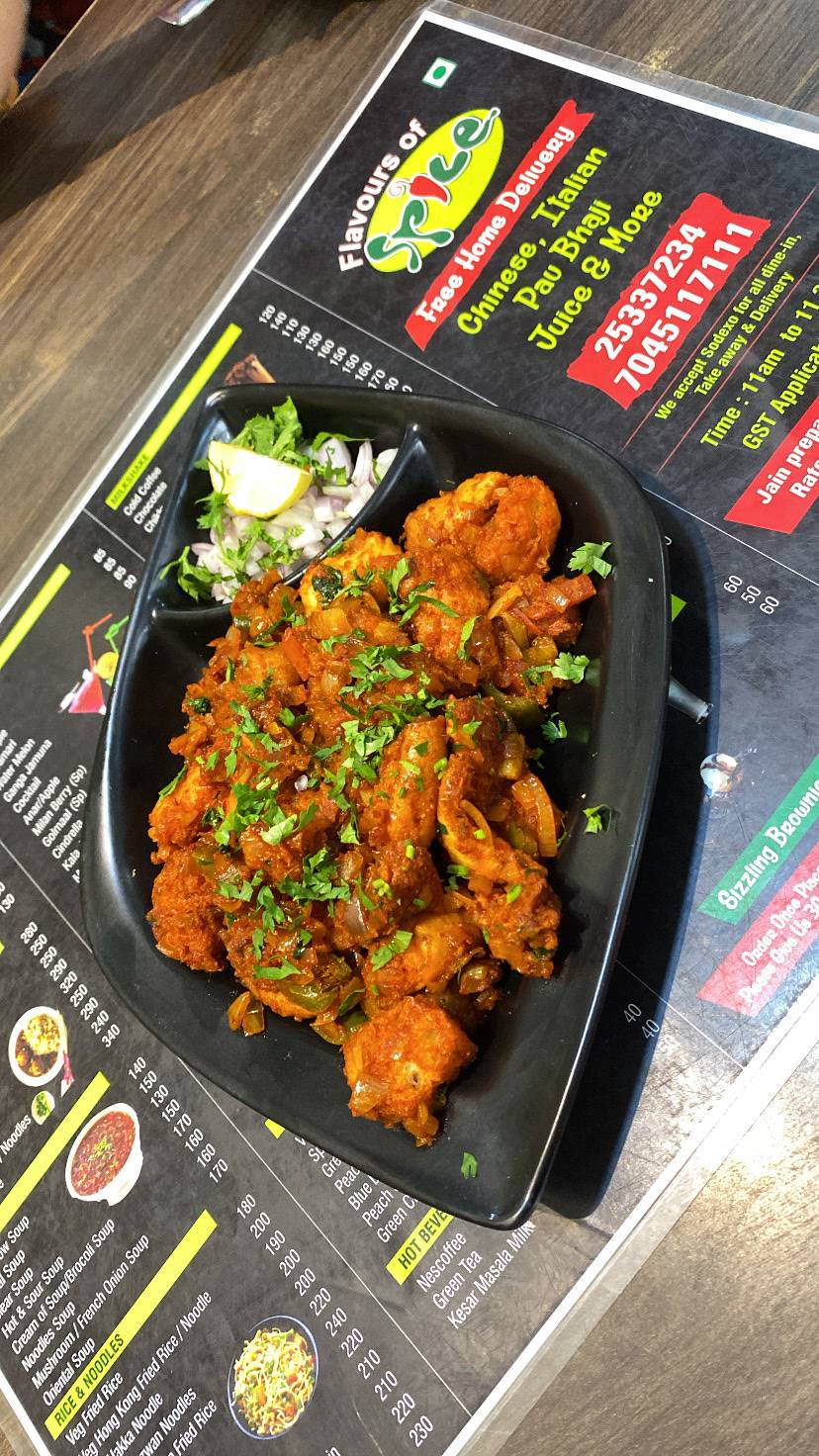 Flavours of Spice menu