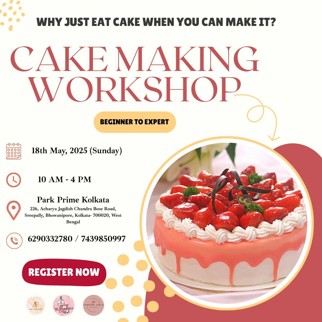 The Baker's Hut - Howrah Kolkata Home bakery Customize Cakes & Hampers Cake Workshop menu
