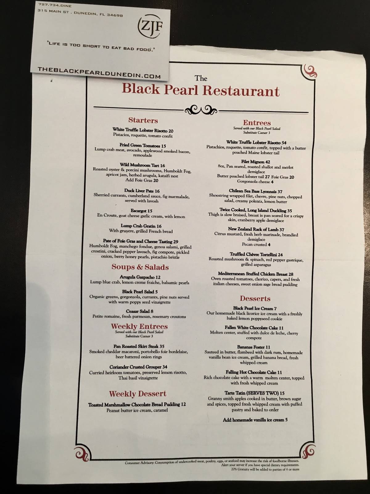 Black Pearl Restaurant Galveston Texas - jzfgnj1
