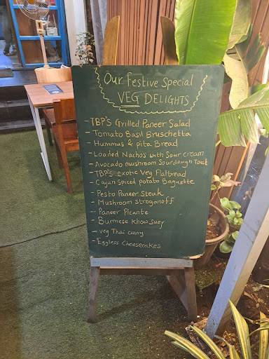 The Blue Plate menu