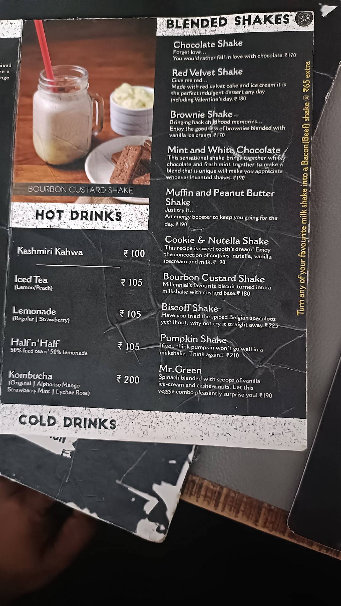 The Burger Junction, Edappally menu
