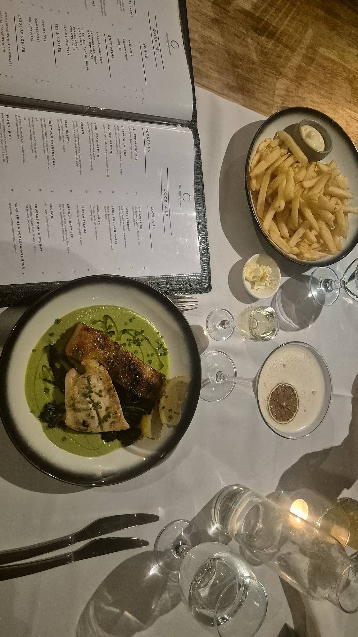 Menu at The Emerald Room Restaurant, Geraldton